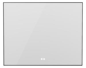 Erga Megan, LED zrkadlo 120x80cm v čiernom ráme, 3105 lm, 3 farby svetla, zadné osvetlenie, ERG-V01-MEGAN-1280-BK