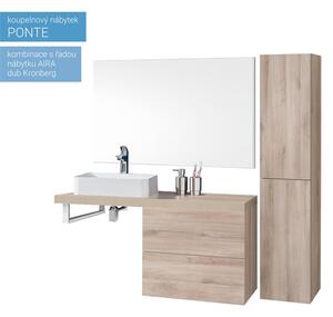 Mereo Ponte, kúpeľňová skrinka 61 cm Ponte, kúpeľňová skrinka 61 cm, dub Variant: Ponte, koupelnová skříňka 61 cm, antracit