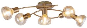Rabalux HOLLY stropné svietidlo max. 5x40W | E14 | IP20 - antická zlatá