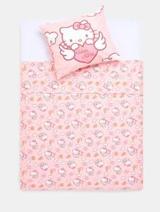 Sinsay - Bavlnená posteľná súprava Hello Kitty - ružová