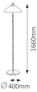 Rabalux REGINA stojaca lampa 1x40W/E14 /IP20 - bronzová