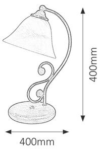 Rabalux DOROTHEA stolná lampa 40W | E14 | IP20 - matná čierna