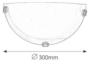 Rabalux ALABASTRO 3001 nástenné svietidlo 1x60W | E27 | IP20 - biely alabaster