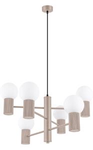 Luster Halo, 6x biele sklenené tienidlo, tp