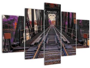 Obraz železničného mosta (150x105 cm)