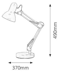 Rabalux SAMSON stolná lampa 60W | E27 | IP20 - zelená