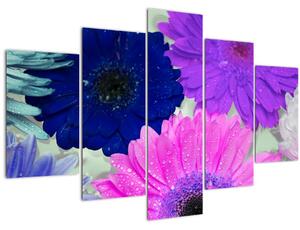 Obraz farebných kvetín (150x105 cm)