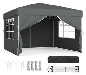Záhradný párty stan GCT104GZ01 tmavosivý 3x3 m