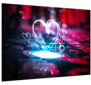 Obraz svetelného srdca (70x50 cm)