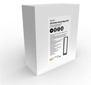SOLIGHT LED vonkajšie nástenné svietidlo CROTONE 7W | 450lm | 3000K | IP54, náklopné čierne