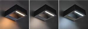 SOLIGHT LED vonkajšie nástenné svietidlo RAGUSA 7W, 450lm, 3000K-6000K CCT, IP54