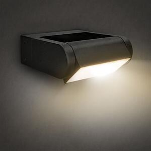 SOLIGHT LED vonkajšie nástenné svietidlo CROTONE 7W | 450lm | 3000K | IP54, náklopné čierne