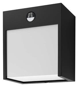 SOLIGHT LED vonkajšie nástenné svietidlo TERNI 12W | 3000K | 560lm | IP44 | PIR senzor, čierne