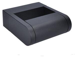 SOLIGHT LED vonkajšie nástenné svietidlo CROTONE 7W | 450lm | 3000K | IP54, náklopné čierne