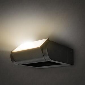 SOLIGHT LED vonkajšie nástenné svietidlo CROTONE 7W | 450lm | 3000K | IP54, náklopné čierne