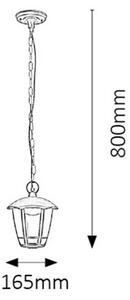 Rabalux SORRENTO LED závesné svietidlo 8128, IP44