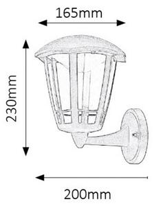 Rabalux SORRENTO LED nástenné vonkajšie svietidlo 8126, IP44