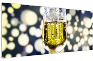Obraz šampanského (120x50 cm)