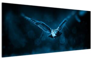 Obraz letiacej sovy (120x50 cm)