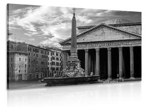 Obraz rímska bazilika v čiernobielom prevedení