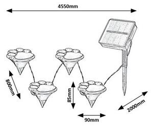 Rabalux WIGRY LED solárne svietidlo 77001
