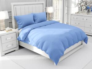 Biante Bavlnené jednofarebné posteľné obliečky Moni MOD-509 Nebeská modrá Predĺžené 140x220 a 70x90 cm