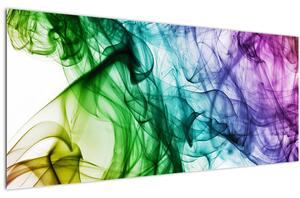 Obraz - farebný dym (120x50 cm)