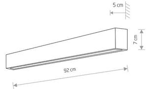 Svietidlo Nowodvorski STRAIGHT WALL LED GRAPHITE M 7561