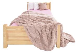 Jednolôžková drevená posteľ Etela 90x200