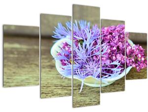 Obraz - fialová rastlinka (150x105 cm)
