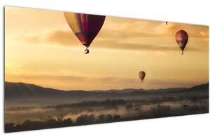Obraz - lietajúce balóny (120x50 cm)