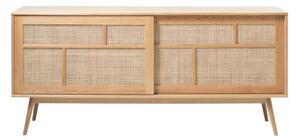 Drevená komoda Barrali – 180 cm, svetlý dub (46710201)