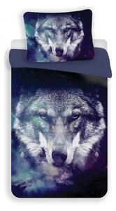 3D obliečky z mikrovlákna BLUE WOLF, modré Rozmer obliečky: 70 x 90 cm | 140 x 200 cm
