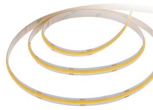 SOLIGHT COB LED pásik, sada s adaptérom, vypínač, 5m, 8W/m, 800lm/m, teplá biela