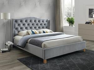Manželská posteľ Aspen Velvet - sivá Rozmer: 180x200