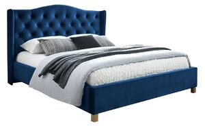 SI Manželská posteľ Aspen Velvet - modrá