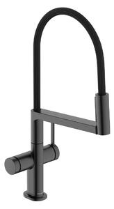Hansgrohe Talis Select M54 - Páková kuchynská batéria Semi-Pro, 3jet, kartáčovaný čierny chróm 72861340
