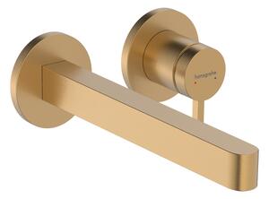 Hansgrohe Finoris - Páková umývadlová batéria pod omietku, výtok 228 mm, kartáčovaný bronz 76050140
