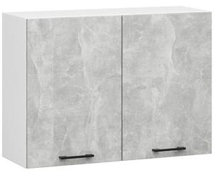 Ak furniture Kuchynská závesná skrinka Olivie W I 80 cm biela/betón