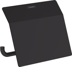 Hansgrohe AddStoris Q - Držiak na toaletný papier s krytkou, čierna matná 41753670