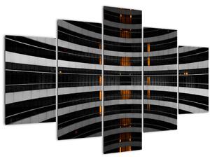 Abstraktný obraz - budova (150x105 cm)