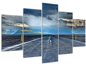 Obraz cesty v búrke (150x105 cm)