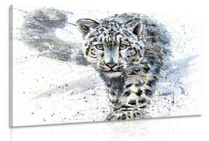Obraz kreslený leopard
