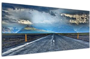 Obraz cesty v búrke (120x50 cm)