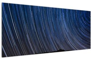 Obraz nočných hviezd a oblohy (120x50 cm)