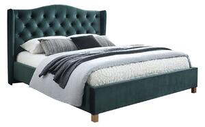 SI Manželská posteľ Aspen Velvet - zelená Rozmer: 140x200