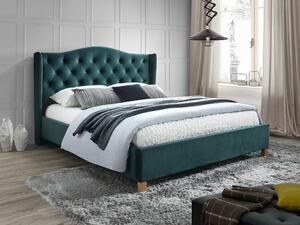 Manželská posteľ Aspen Velvet - zelená Rozmer: 160x200