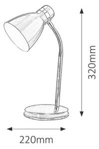 Rabalux PATRIC stolná lampa 4205