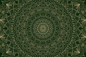 Obraz detailná ozdobná Mandala v zelenej farbe