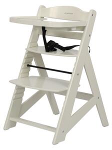 ATMOWOOD Detská jedálenská stolička - biela